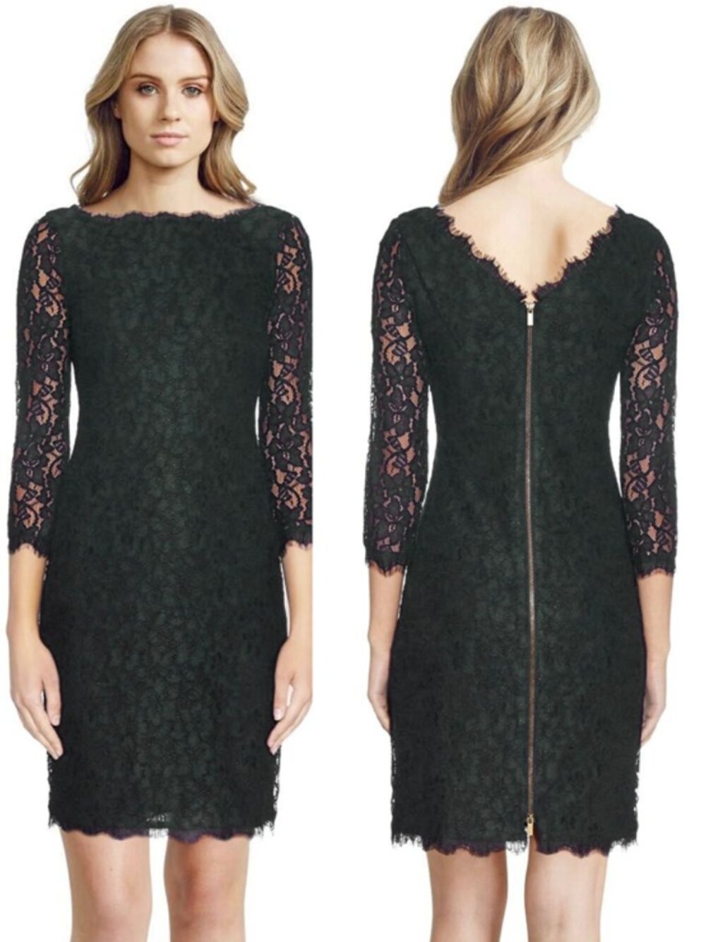 Diane von Furstenberg Zarita stretch lace mini dress